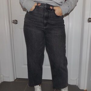 American Eagle Outfitters Dark Gray Ankle Jeans